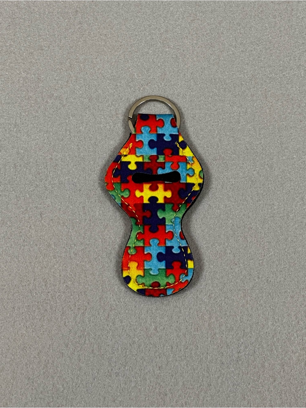 Autism Coin/Chapstick Holder Keychain